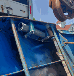 Lowell OTD sensor mounted on a trawl door